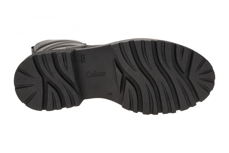 Gabor Fashion Plateau Stiefelette schwarz Stepp 51.760.27