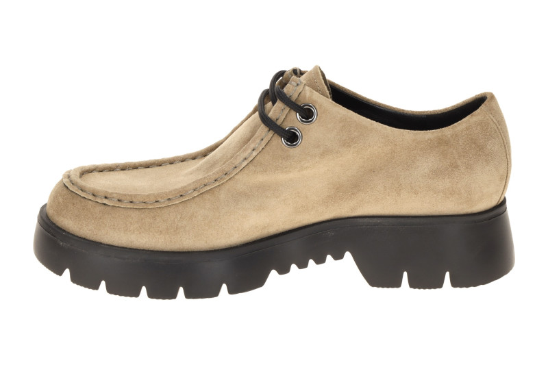 Högl Sally Schuhe Mokassin in taupe braun Velour 2412