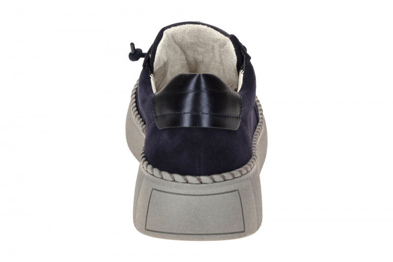 Gabor Schuhe blau Plateau Sneakers Strass-Schmuck 73.243.16