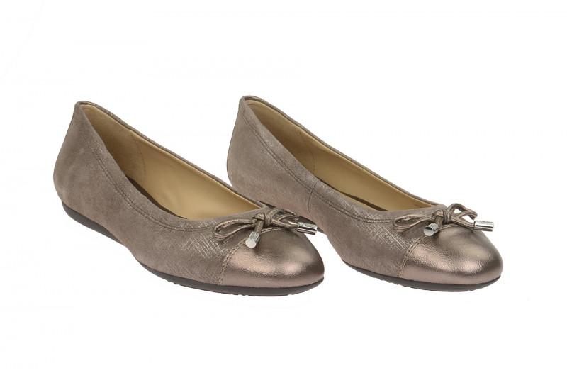 Geox Respira Lola A Slipper in grau metallic Ballerinas