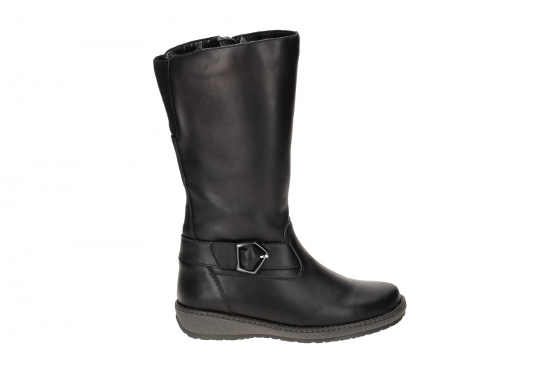 Waldläufer Hoja Warmfutter Schaftstiefel schwarz H-Weite Glattleder 533932