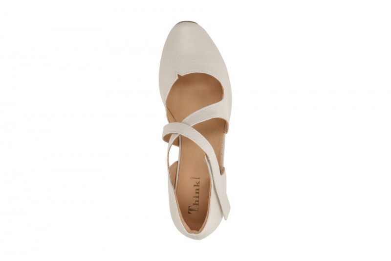 Think Aida Riemchen Pumps beige panna