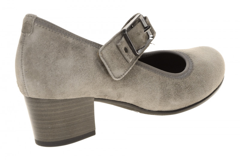 Gabor Comfort Spangen Pumps taupe grau H-Weite 3013