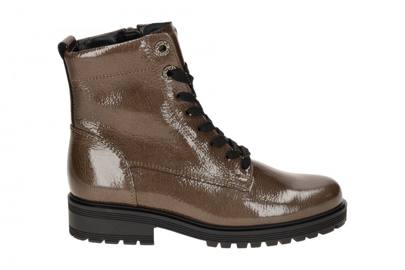 Gabor Comfort Stiefelette braun Effekt Lack H-Weite 72.765.81
