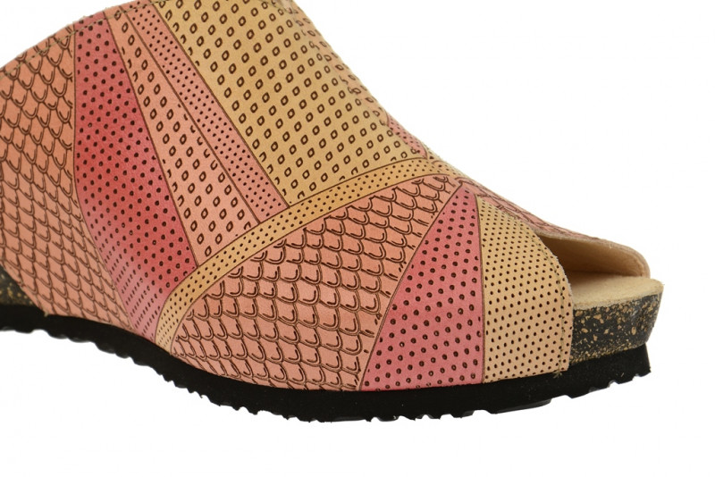 Think Zilli Pantolette gelb rot 2-82327-69