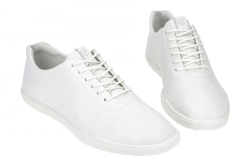 Ecco Simpil Schuhe weiß Damen Schnürer
