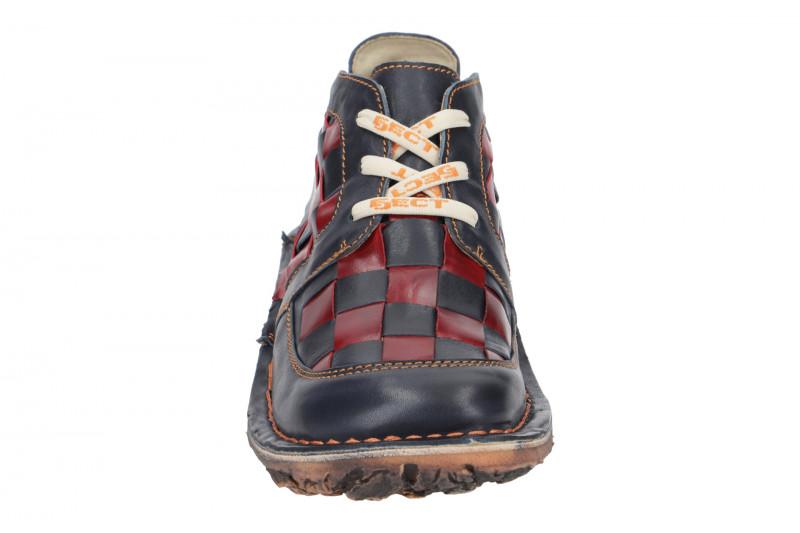 Eject Dunas Schuhe blau rot Karo Damen 10036