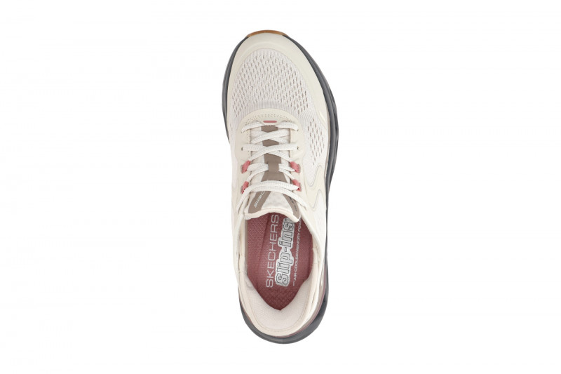 Skechers Glide Step Schuhe beige grau Damen Slip-Ins 150510