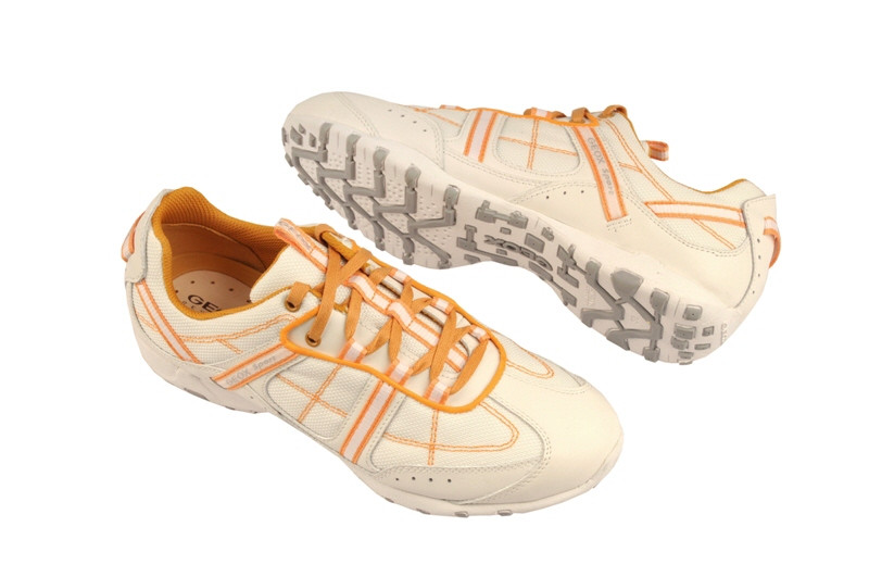 Geox Respira Freccia Schuhe weiß orange