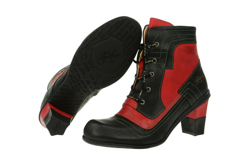Eject Iris Stiefelette schwarz rot