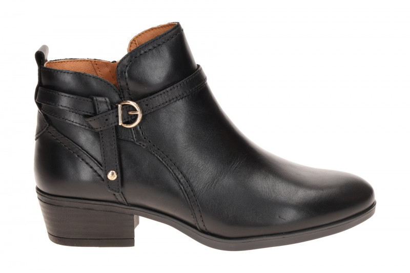 Pikolinos Daroca Stiefelette Ankel Boots schwarz Lederband W1U-8901C1