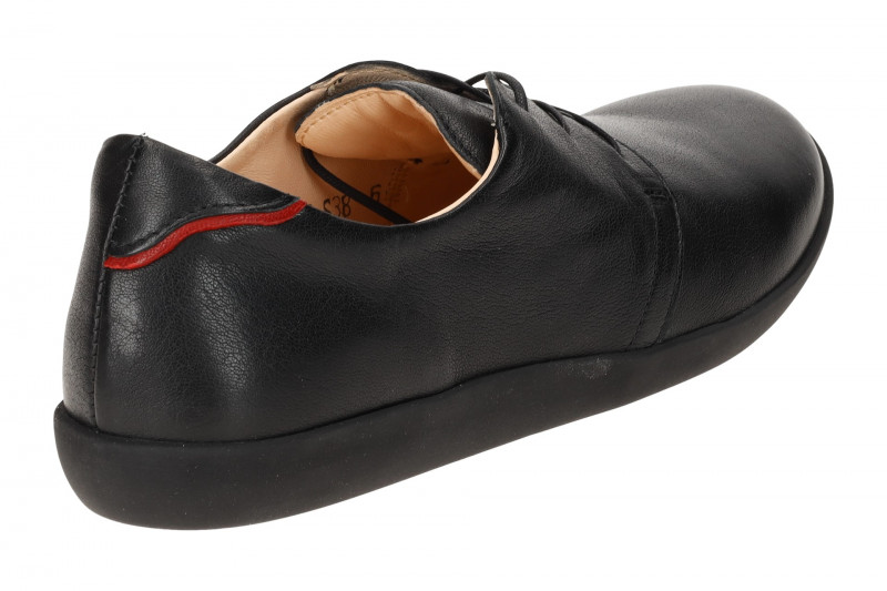 Think Nature Schuhe schwarz weiches Glattleder 947