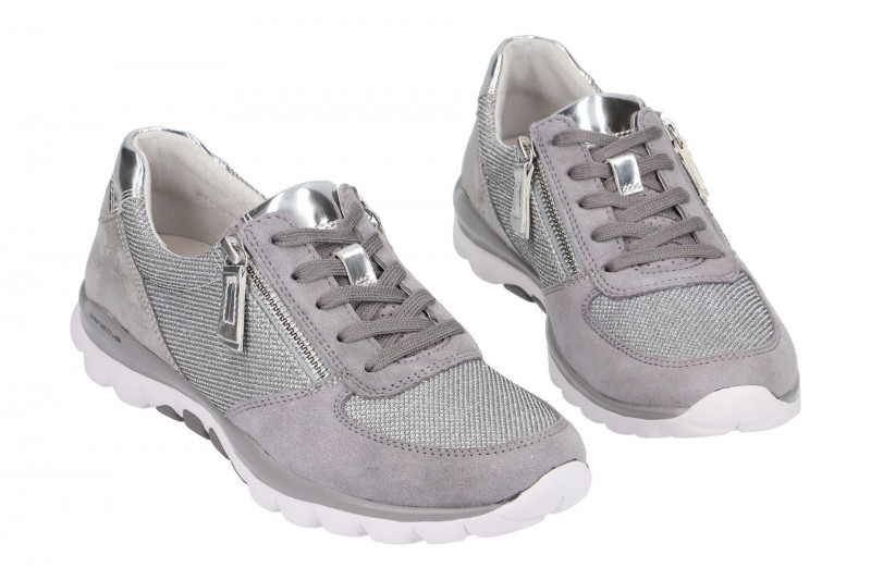 Gabor RollingSoft Schuhe grau silber 26.968.15