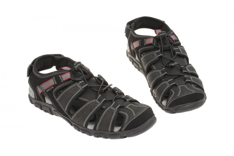 Geox Strada Sandale schwarz U6224B