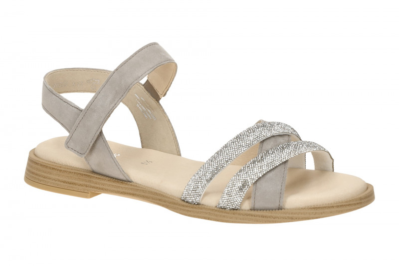 Gabor Fashion Sandale grau puder Strass 85.501.12