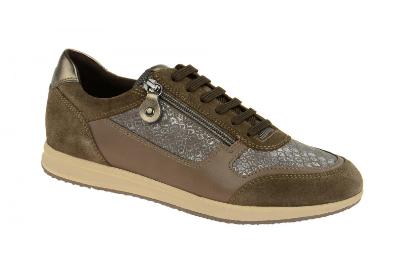 Geox Avery Schuhe braun grau metallic