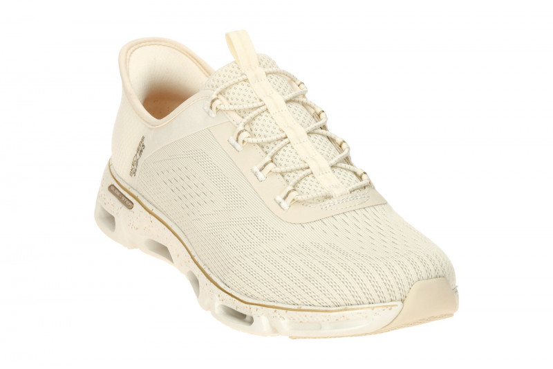 Skechers Glide Step Schuhe Sneakers beige gold SLIP-INS 104610