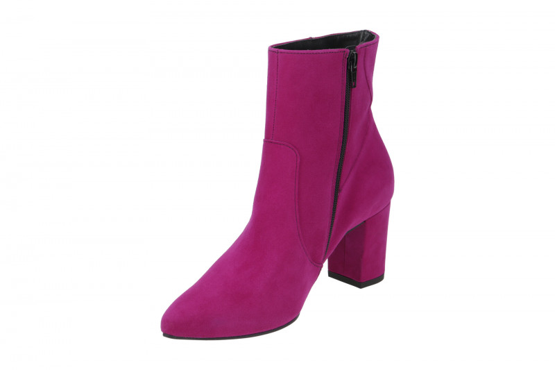 Paul Green 8050 Stiefelette Ankle Boots lila viola Samtvelour