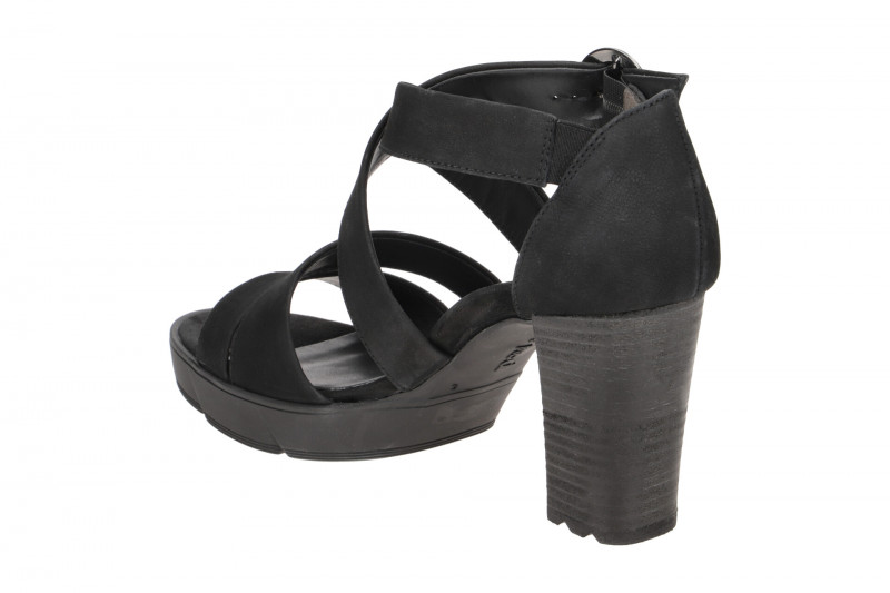 Paul Green Plateau Sandalette schwarz Nubuck 7942