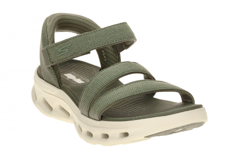 Skechers Sandalen Go Walk Gliede Step grün Slip-Ins 141269