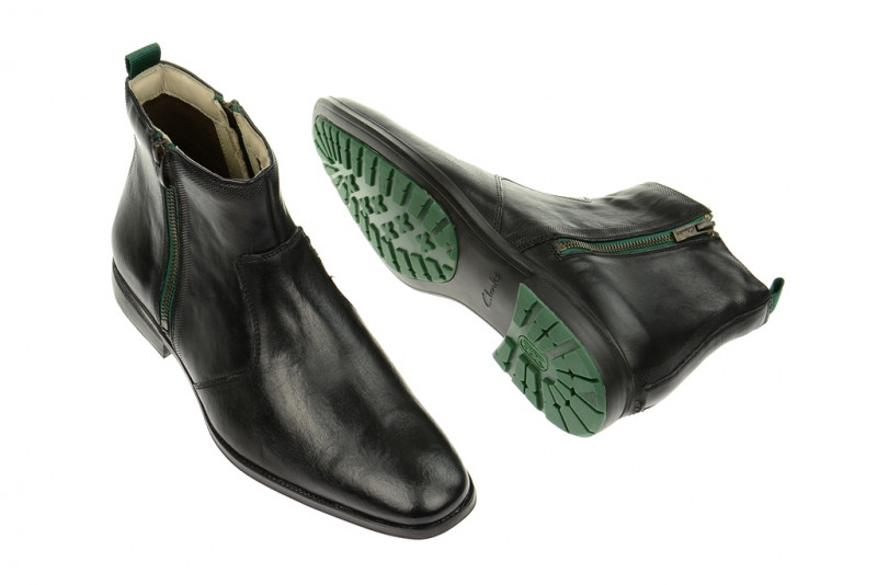 Clarks Gleeson Zip Stiefelette schwarz