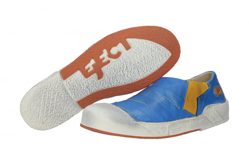 Eject Puzzle Schuhe blau gelb Herren Slipper 12361