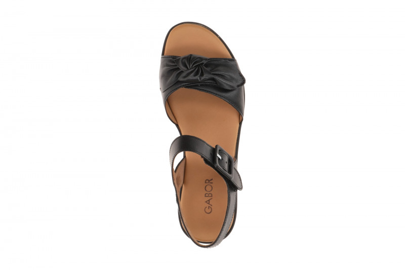 Gabor Plateau Sandalen schwarz Nappa 84.553.27