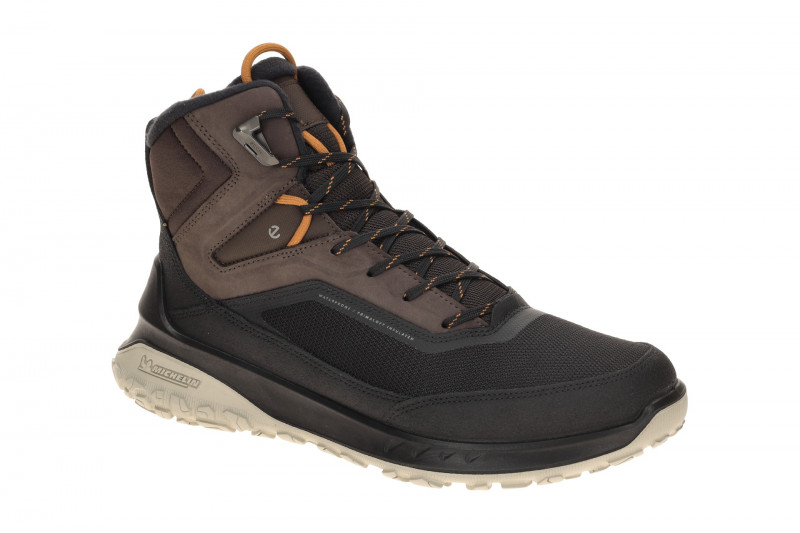 Ecco Ult-Trn Stiefel schwarz braun Waterproof Primaloft 824314