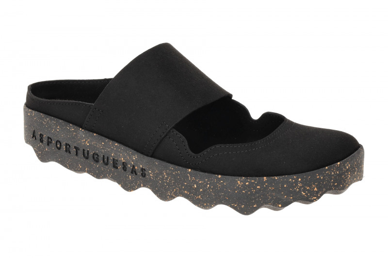 Asportuguesas Cana Pantoletten Damen schwarz Clogs