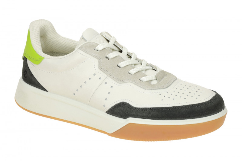 ecco Street Court Schuhe weiß dunkelgrau 539814