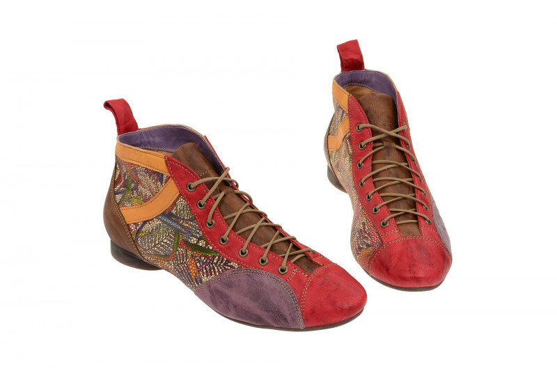 Think Guad Stiefelette rot effekt kombi 0-80288-76