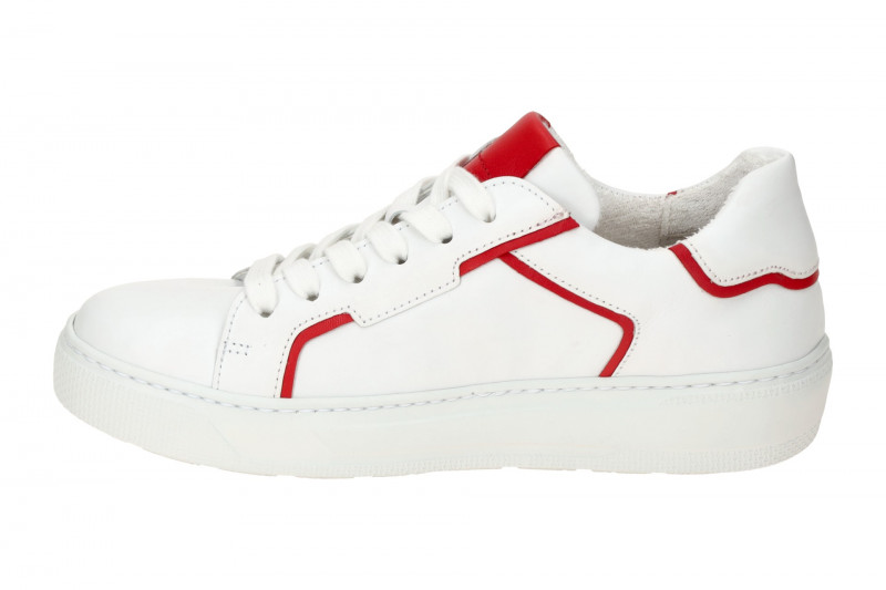Gabor Schuhe weiß rot Nappa Sneakers 63.210.25