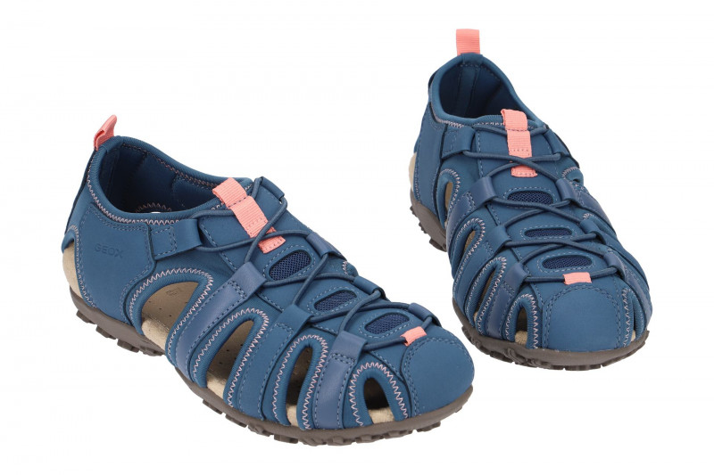 Geox Sandale Strel blau rosa D7125U