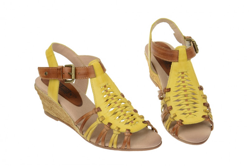 Pikolinos Keil Sandalette - Cullera sol gelb - 976-8112