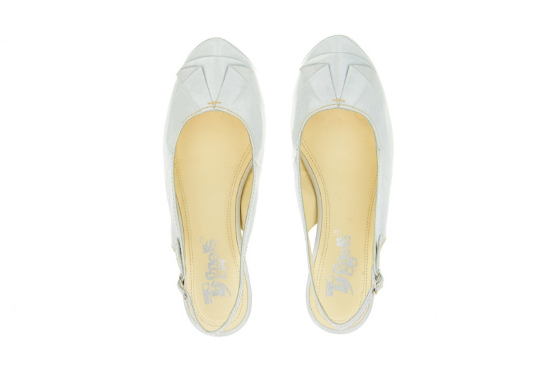Tiggers Sling Pumps Sara in weiß Lackleder