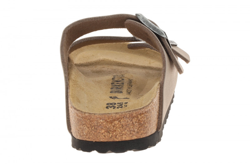 Birkenstock Arizona Pantolette taupe grau SCHMAL 1032070