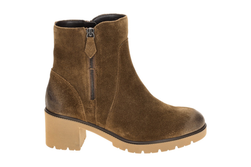 Gabor Stiefelette Ankle Boots braun Velour H-Weite 8064.03.004