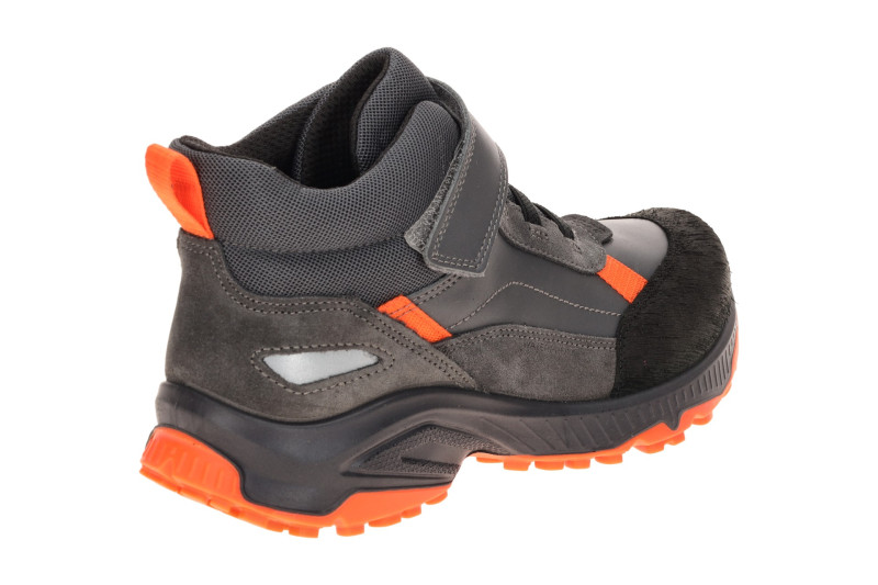 Ecco Receptor Teen Schuhe Mid Cut grau orange Waterproof 724753
