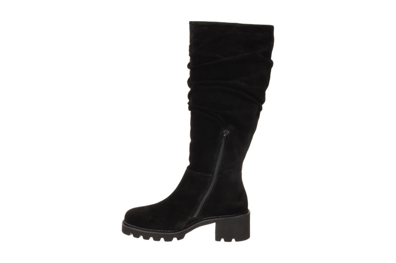 Paul Green Schaftstiefel schwarz gerafft 9987