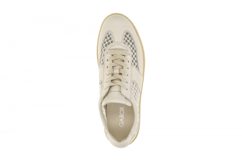 Gabor Schuhe Sneakers beige vanilla Netz 83.341.43