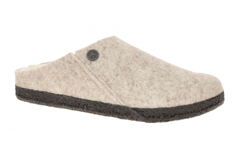 Birkenstock Zermatt Shearling Hausschuhe Clogs grau NORMAL-WEIT