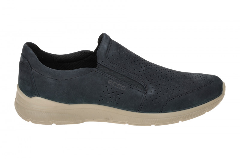 Ecco Irving Schuhe Slipper blau perforiert