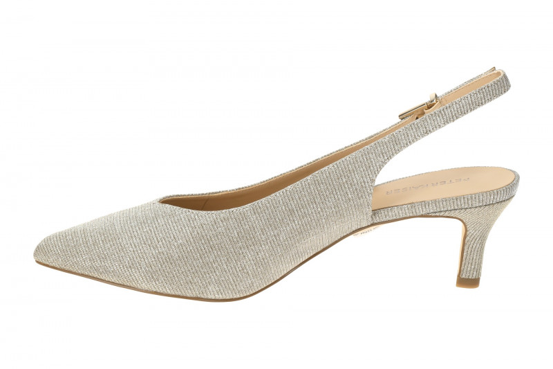 Peter Kaiser Sling Pumps beige sand Glitzer 79643