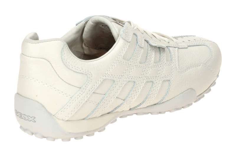 Geox Snake Schuhe weiß Glattleder U55MNB