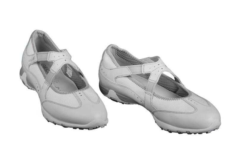 Geox Schuhe Freccia Bal in weiß Damen Slipper