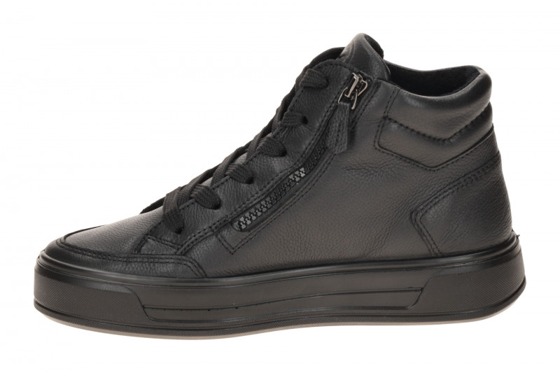 ARA Canberra Mid Sneaker Schuhe schwarz H-Weite Plateau 12-23008