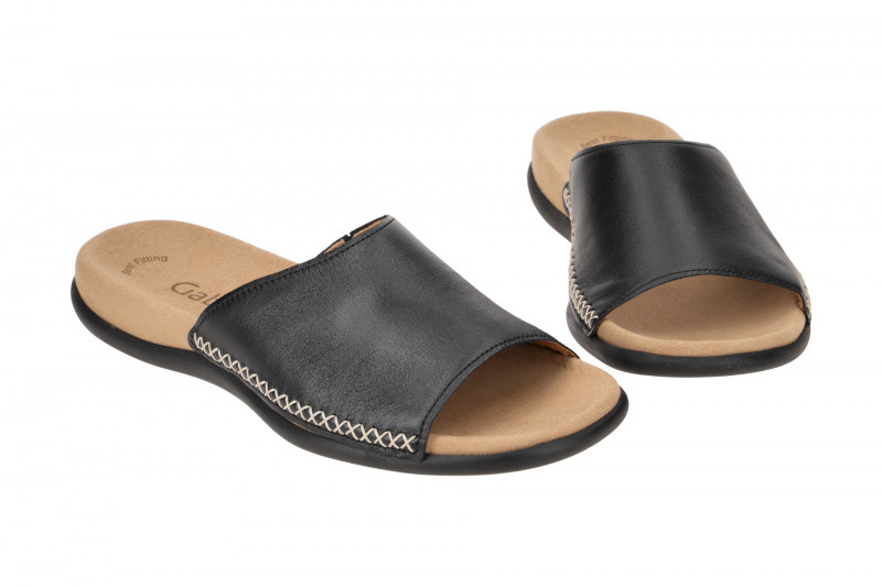 Gabor Pantolette schwarz Nappa 03.705.27