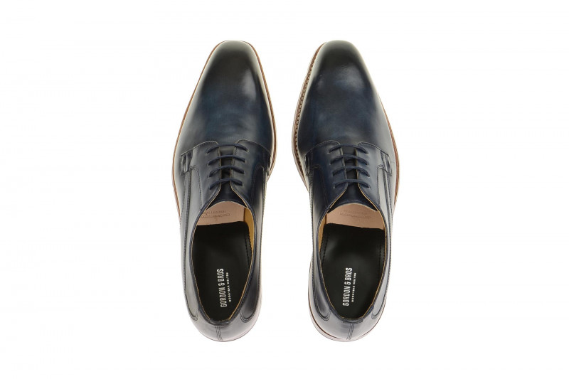 Gordon & Bros Schuhe Milan blau GoodYear Welted 5098