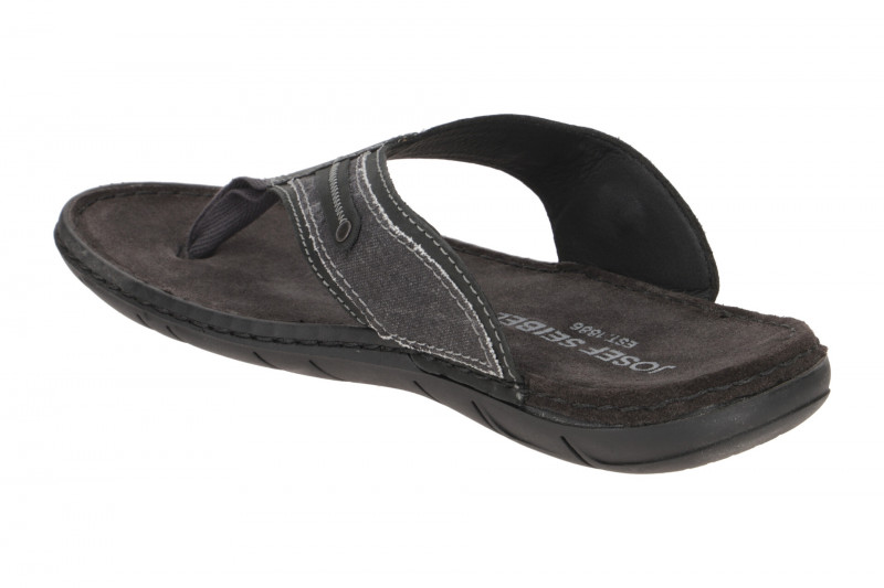 Josef Seibel Paul 57 Pantolette Zehentrenner schwarz