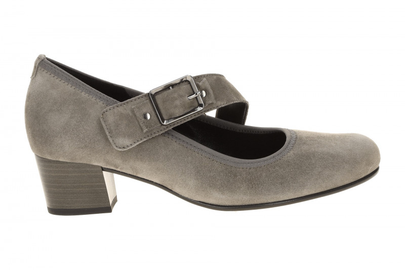 Gabor Comfort Spangen Pumps taupe grau H-Weite 3013